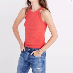 Madewell Time Off tank - Small, Red.